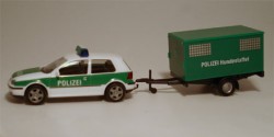VW Golf IV + Anhänger Polizei Hundestaffel